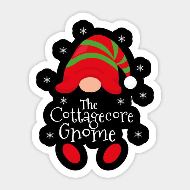 Cottagecore Christmas Gnome Sticker by LadyOfCoconuts